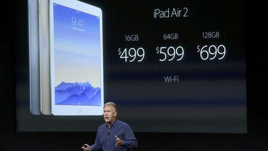 Presentación del nuevo iPad Air 2 de Apple.