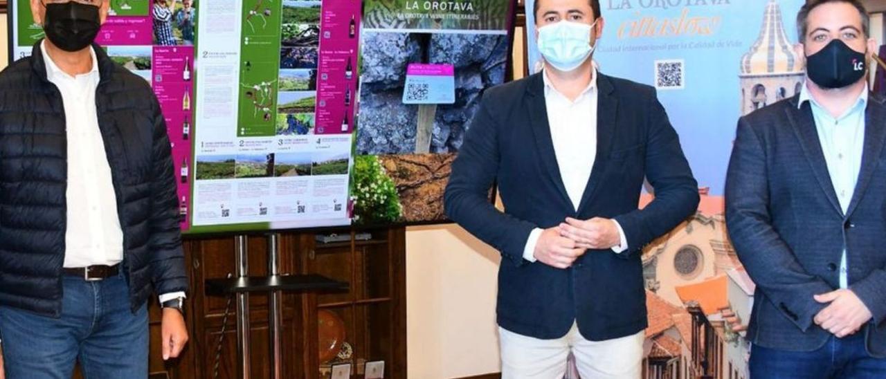 Presentación del acto en el Ayuntamiento de La Orotava.