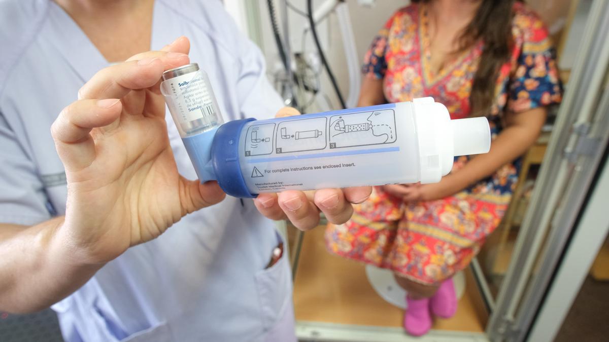Imagen de un inhalador para pacientes de asma