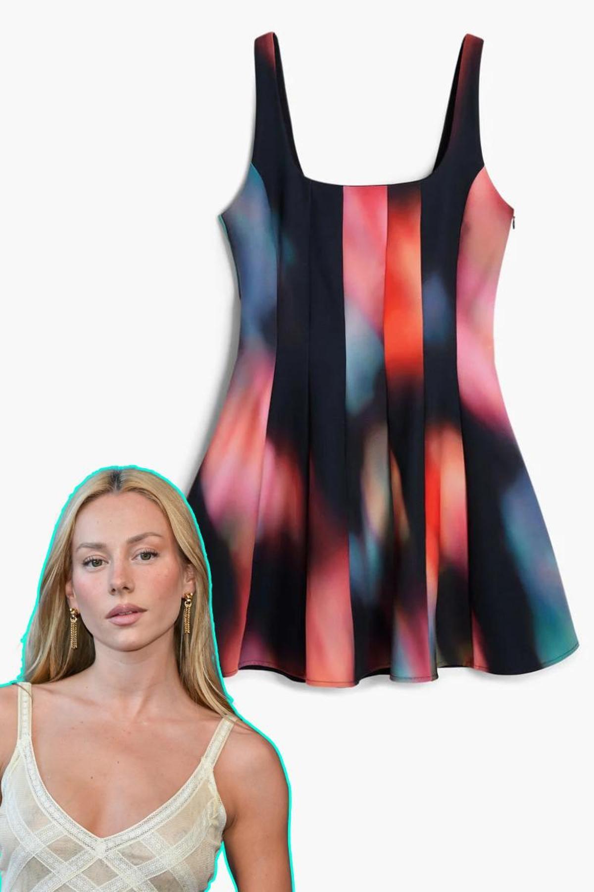 Vestido de Desigual de la colección de Ester Expósito