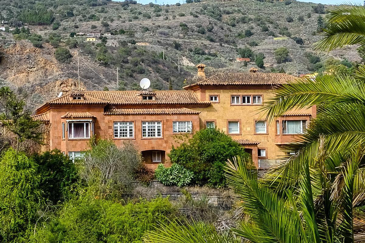 Primer plano de la mansión, en Santa Brígida.