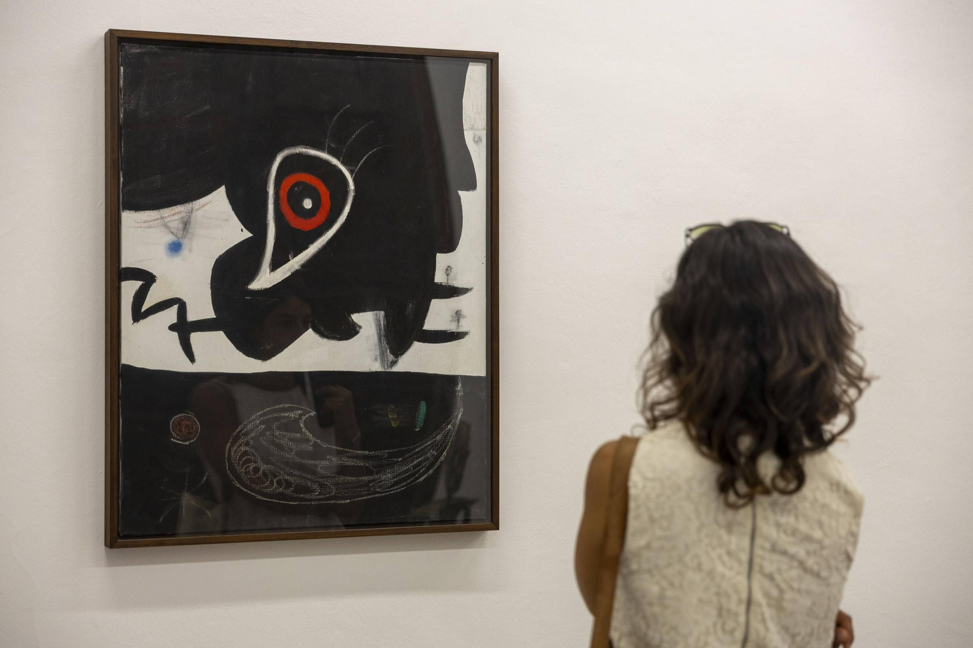 La inauguración de la exposición de Joan Miró en el Casal Solleric