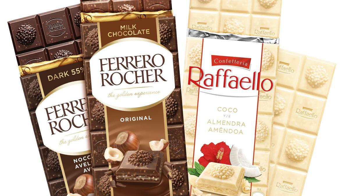 Tabletas de chocolate de Ferrero