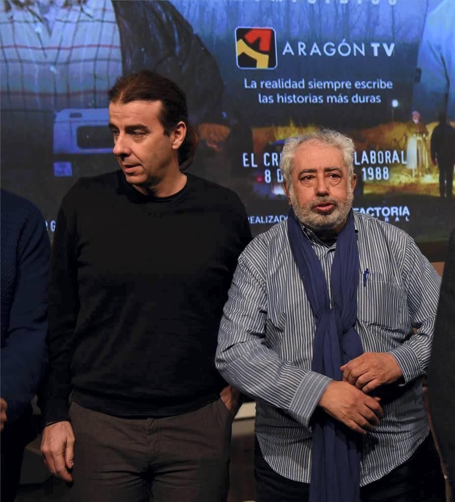 Presentación de la serie "Grupo Homicidios", de Aragón TV