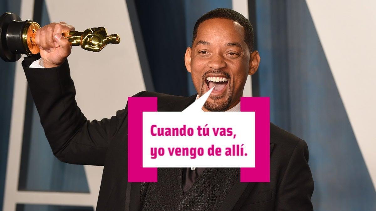 Will Smith levantando el Oscar a Mejor Actor