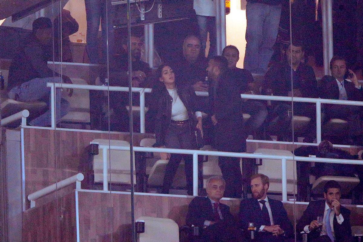 Georgina Rodriguez en el Santiago Bernabeu