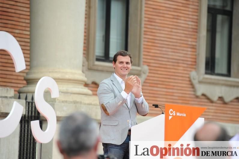 Albert Rivera, líder de Ciudadanos, en Murcia