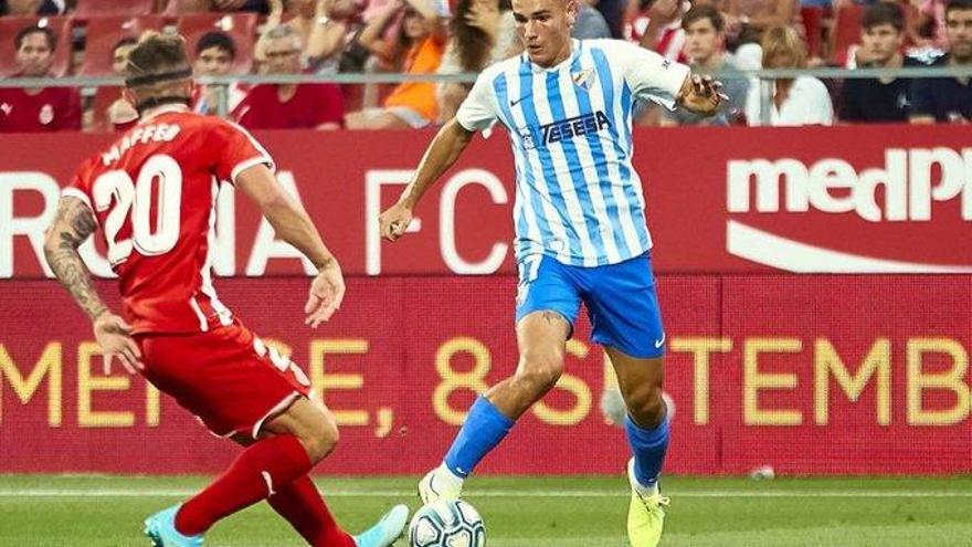 Hugo Vallejo, en partido con el primer equipo