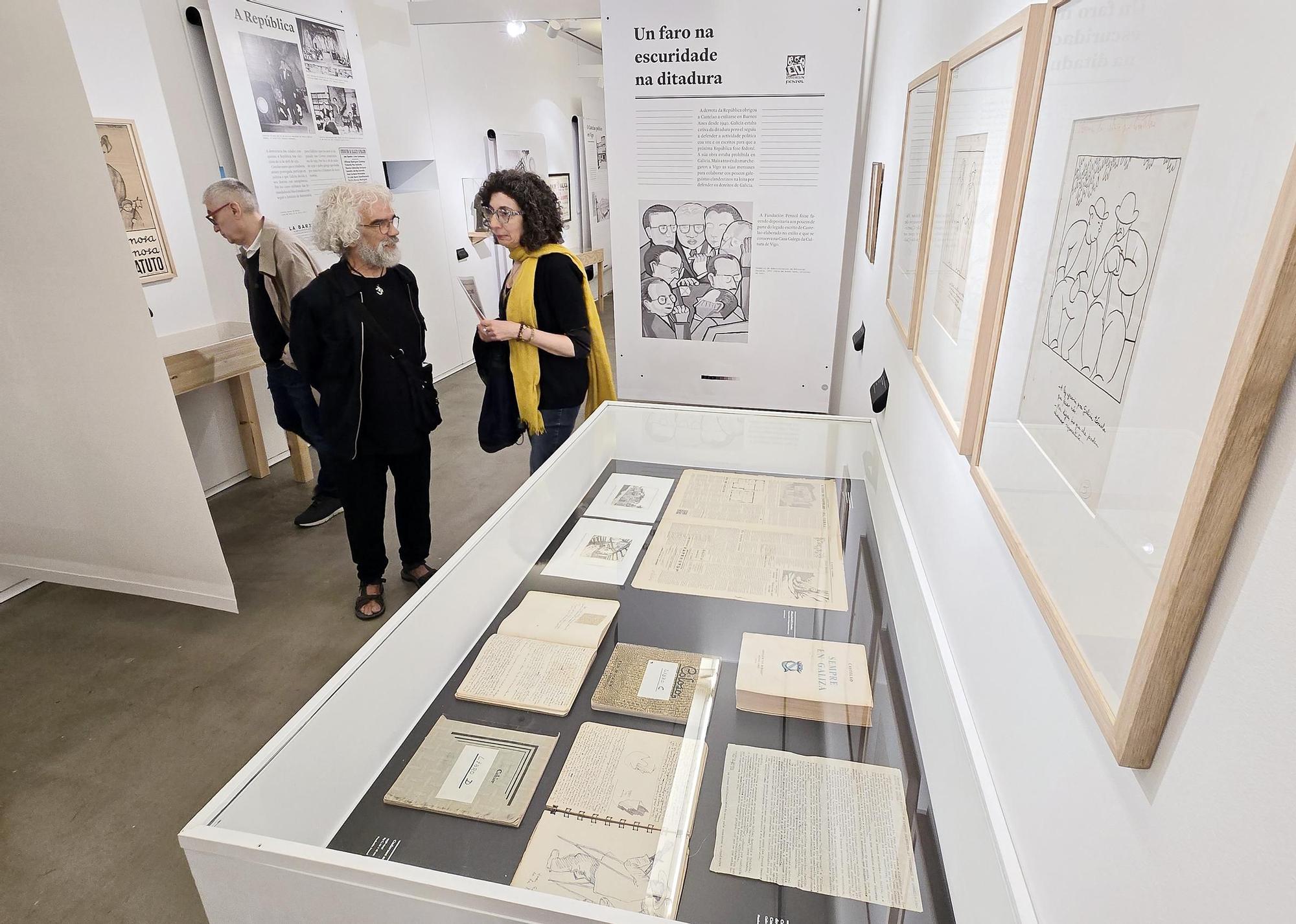 Exposición «Impresións de Castelao en Vigo» na Pinacoteca