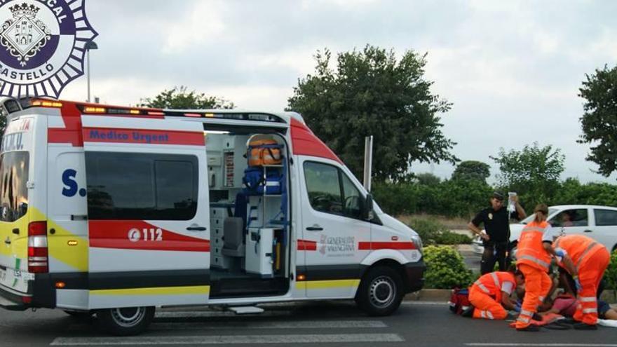 Herido un ciclista al ser arrollado por un turismo en un paso cebra de Castellón