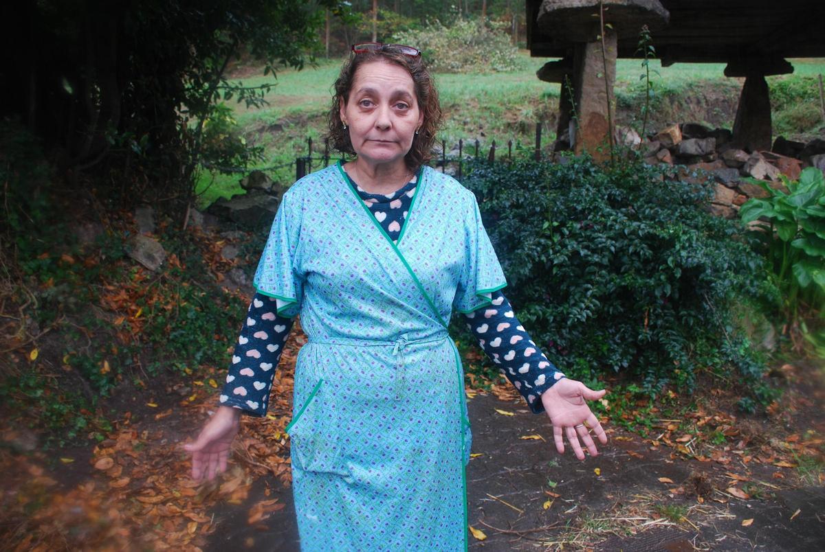 Mada Berjón, este lunes, en Cueves (Ribadesella)