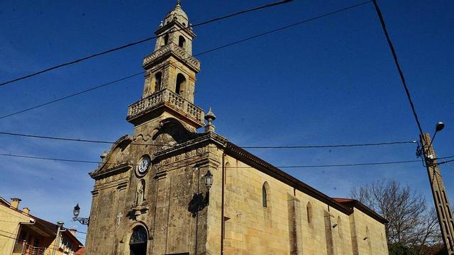 Unha imaxe da actual igrexa de San Cibrán de Aldán.  | // GONZALO NÚÑEZ