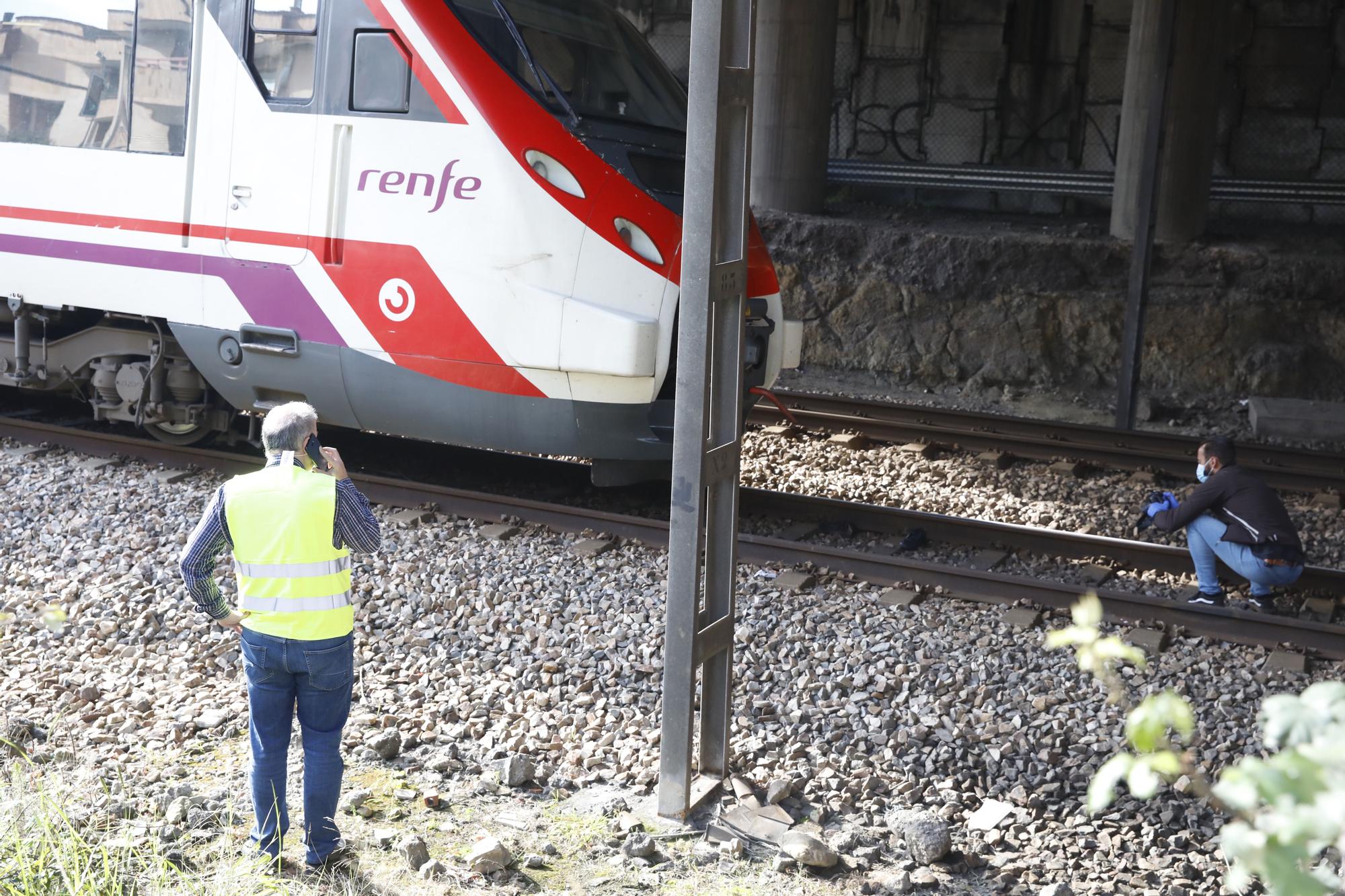 Fallece un hombre al ser arrollado por un tren en Gijón