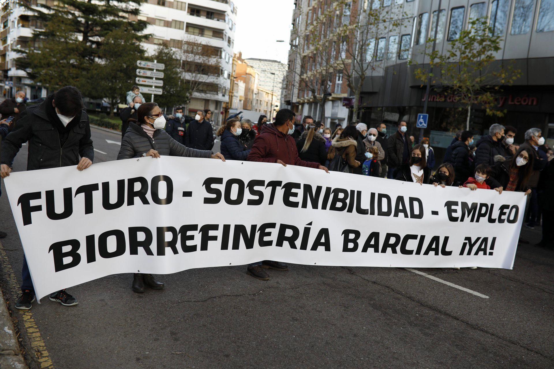 GALERÍA | La movilización para desbloquear la biorrefinaría en Barcial, en imágenes