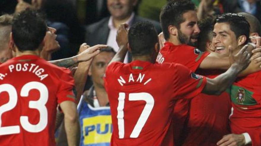 Cristiano Ronaldo celebra su segundo gol.