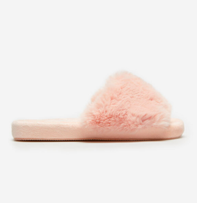 Zapatilla de casa en pelo
