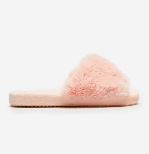 Zapatilla de casa en pelo