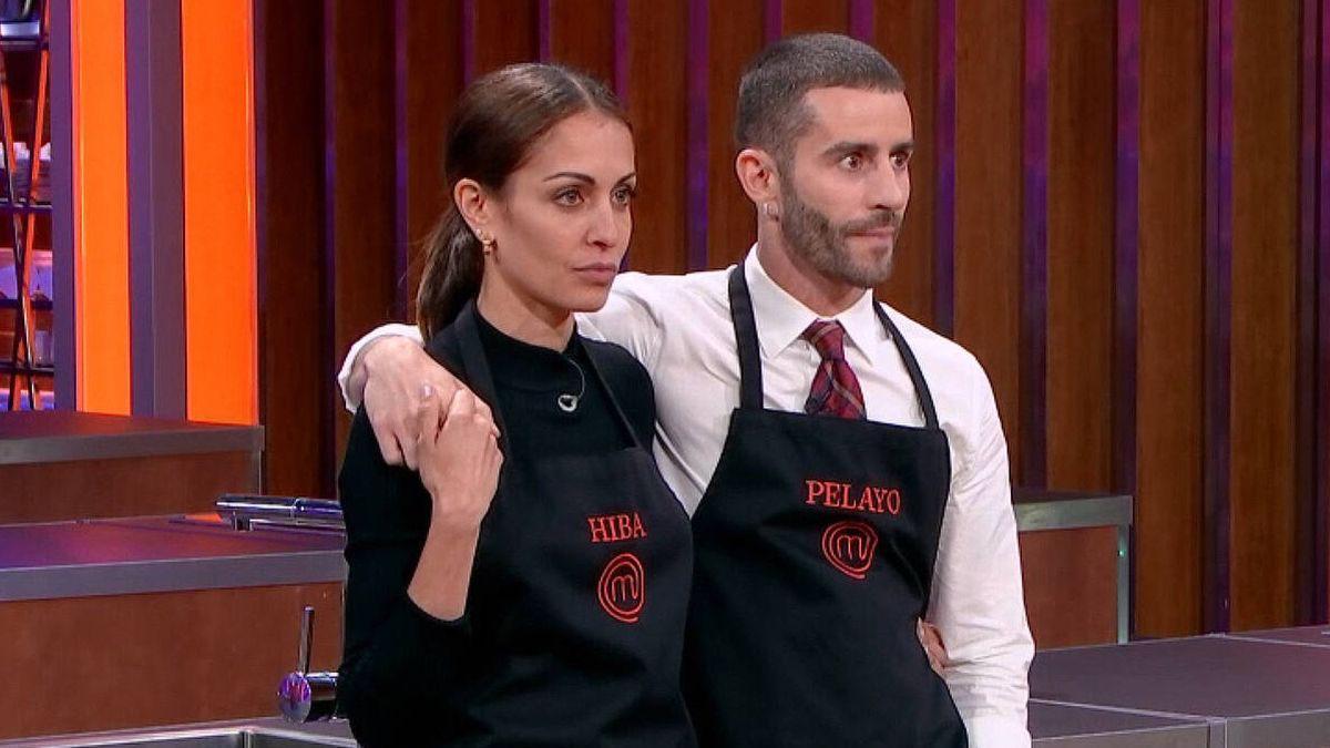 Hiba Abouk y Pelayo Díaz en 'MasterChef Celebrity'.