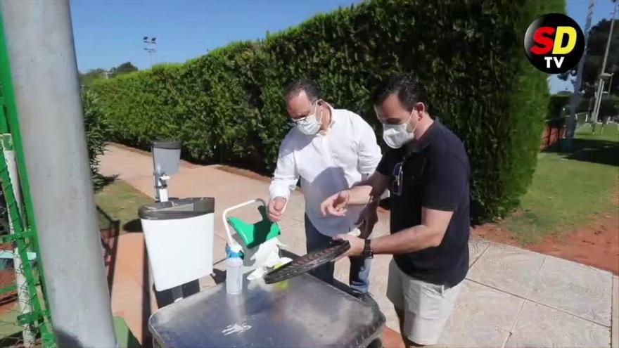 Las medidas de prevención en el primer día del Club Español de tenis