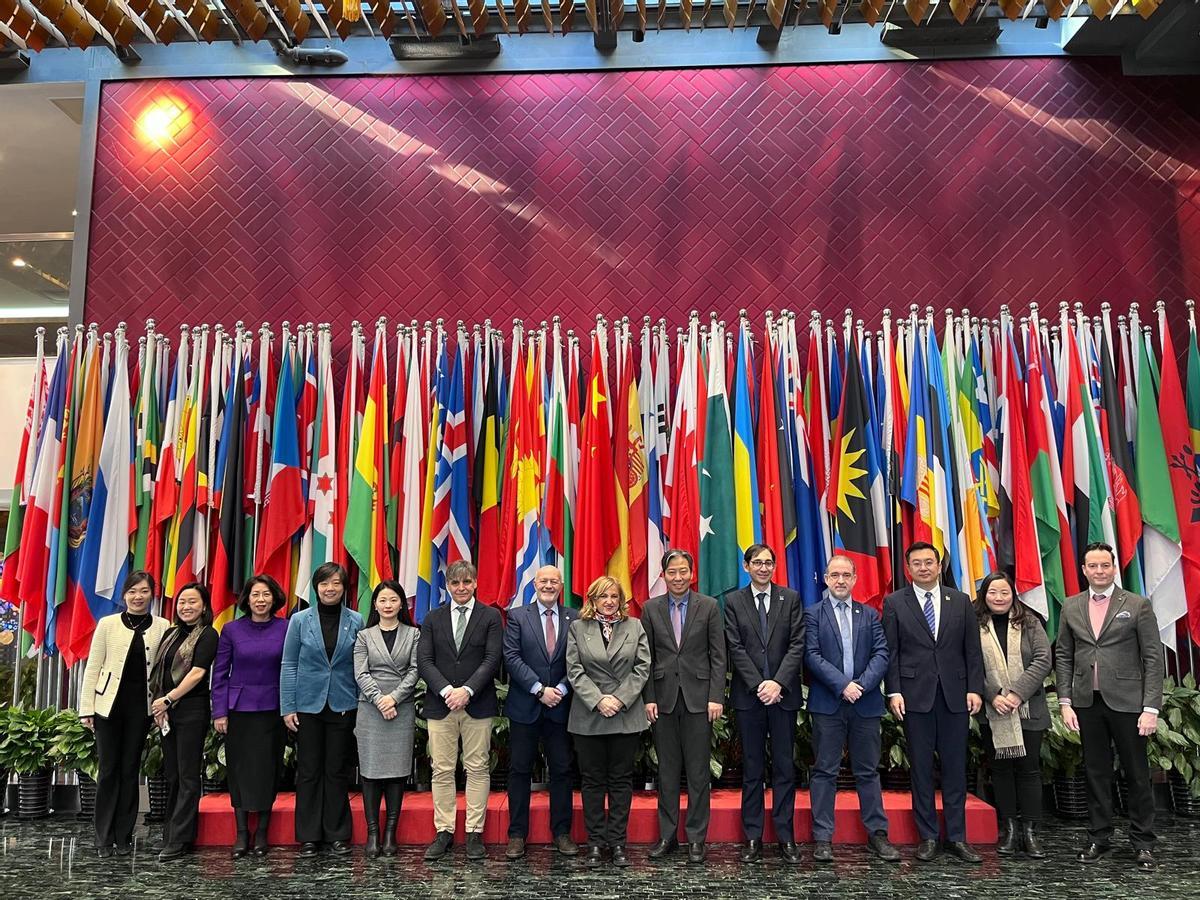 La Universidad de Zaragoza en su viaje a china el pasado enero.