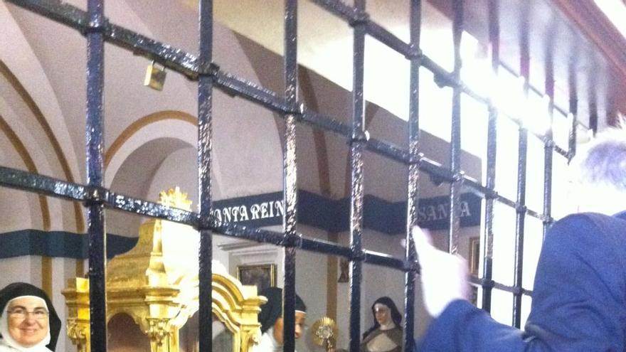 Las Hermanas Clarisas durante una ceremonia en el Monasterio.