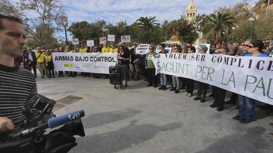 Un momento de la protesta en la Alameda.