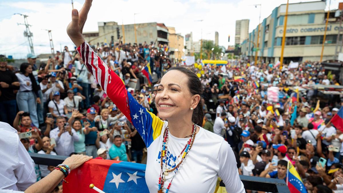 Corina Machado, en Caracas.