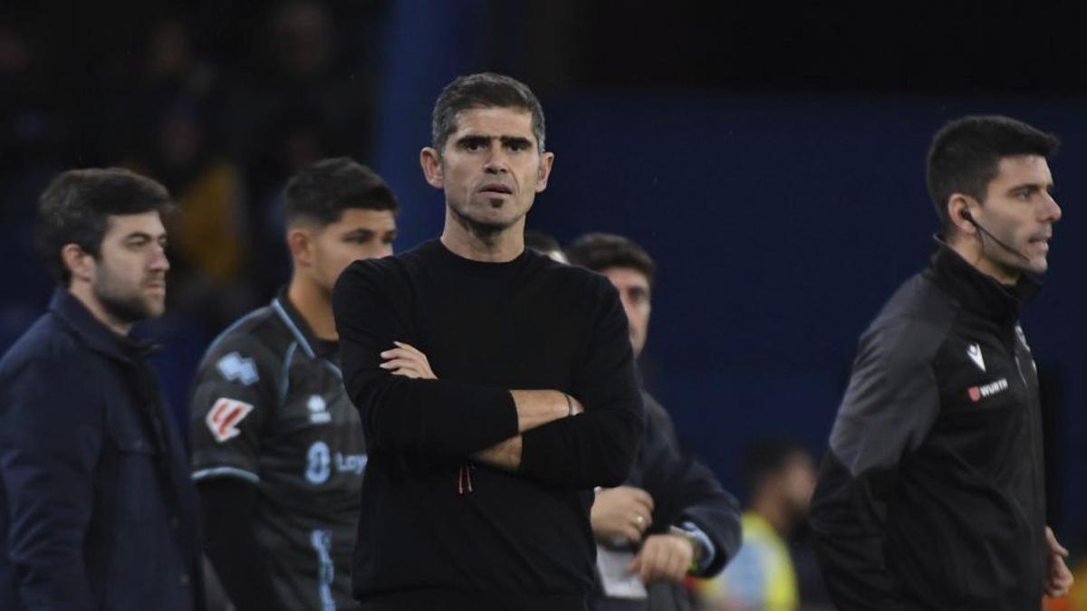 Hidalgo, durante el duelo ante el Castellón. |  Carlos Pardellas