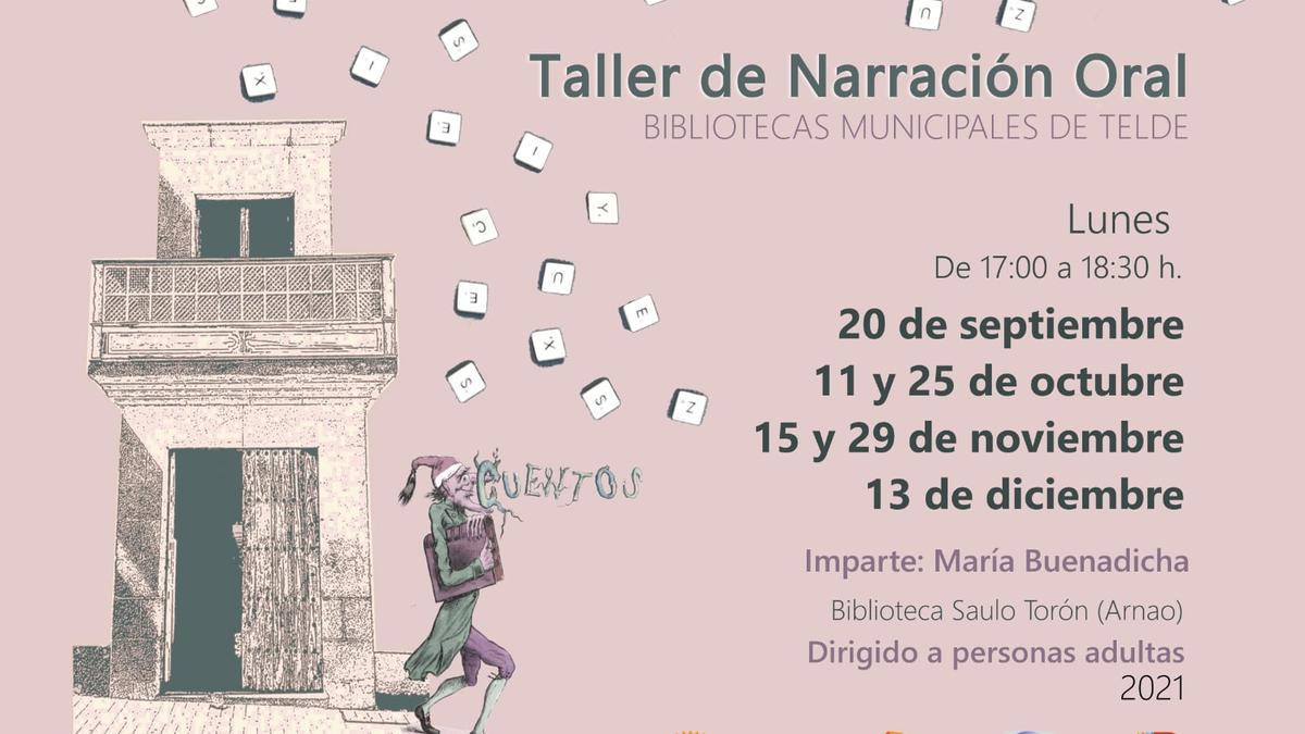 Cartel Taller de Narración Oral.