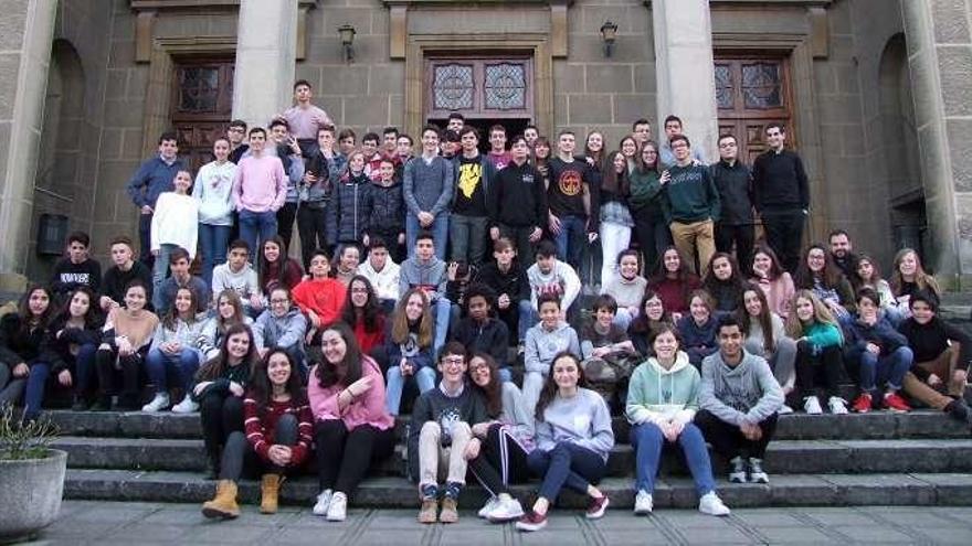 Los visitantes de la diócesis de Alcalá en el Seminario.