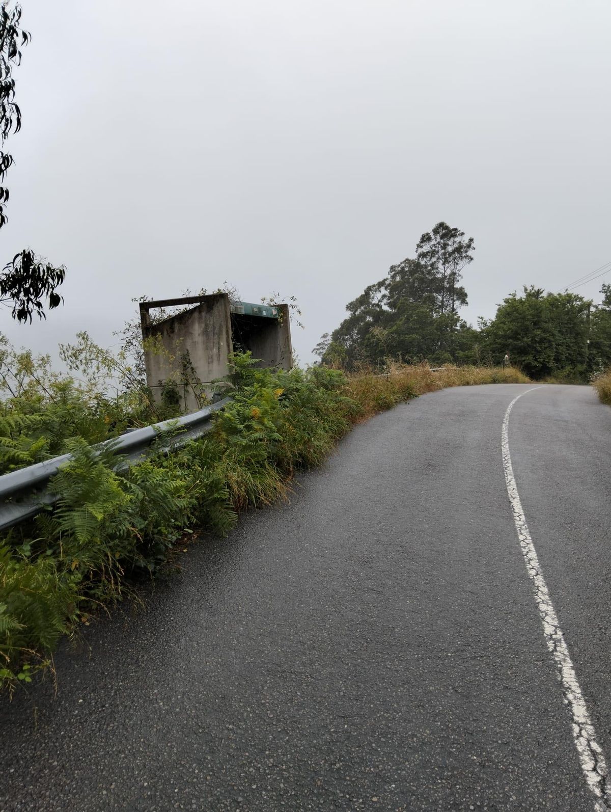 La carretera en uno de sus tramos.