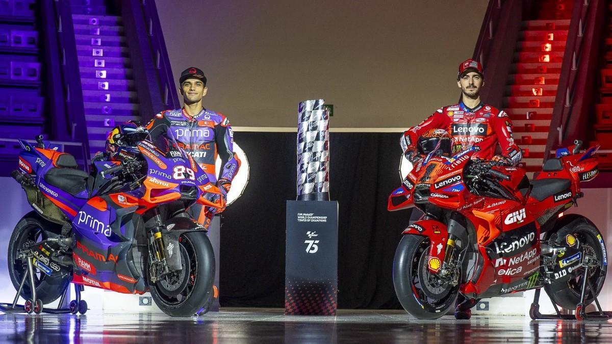 Martín y Bagnaia, en Barcelona