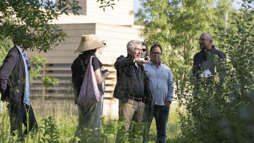 El paisajista francés, en su visita al CDAN.  | DIPUTACIÓN DE HUESCA