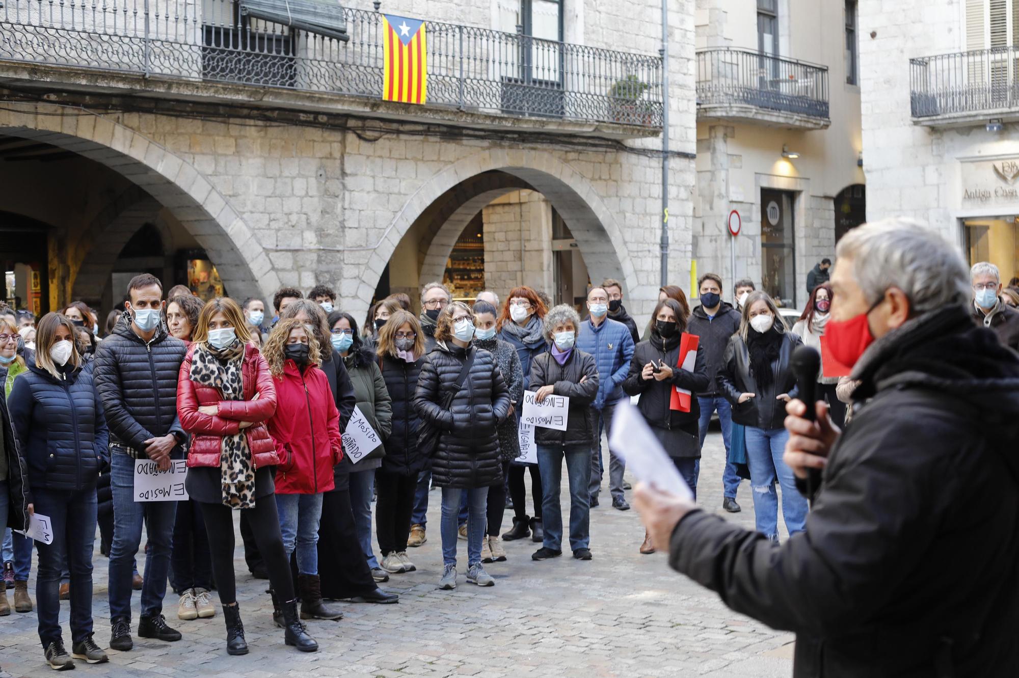 Protesta de treballadors de l’Ajuntament de Girona