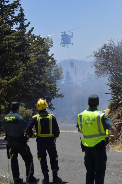 Incendio en la zona de Llano Grande