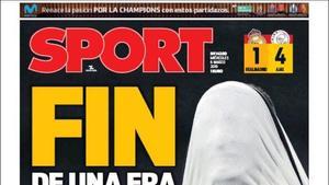 Portada de SPORT del 6 de marzo del 2019