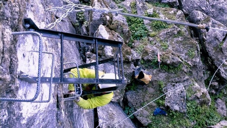 Imagen de la vía ferrata El Hacho en Gaucín