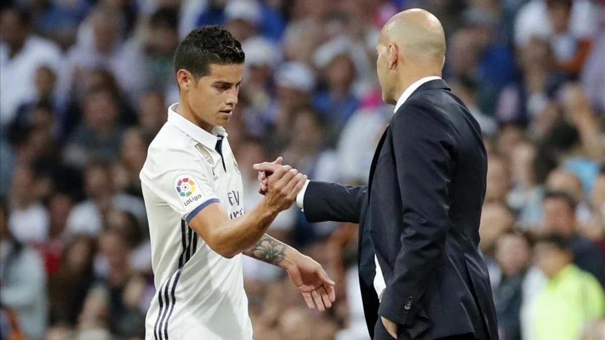 Zidane no cuenta con James Rodríguez