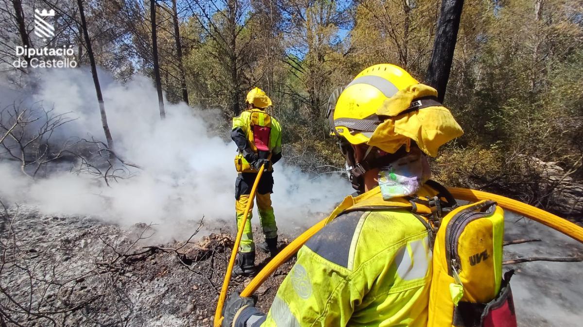 Foto de archivo de un incendio forestal en la provincia de Castellón.