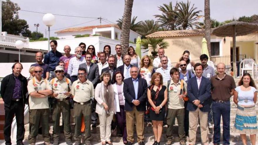 Científicos y autoridades en el acto de inauguración de la VI Semana de Biodiversidad.