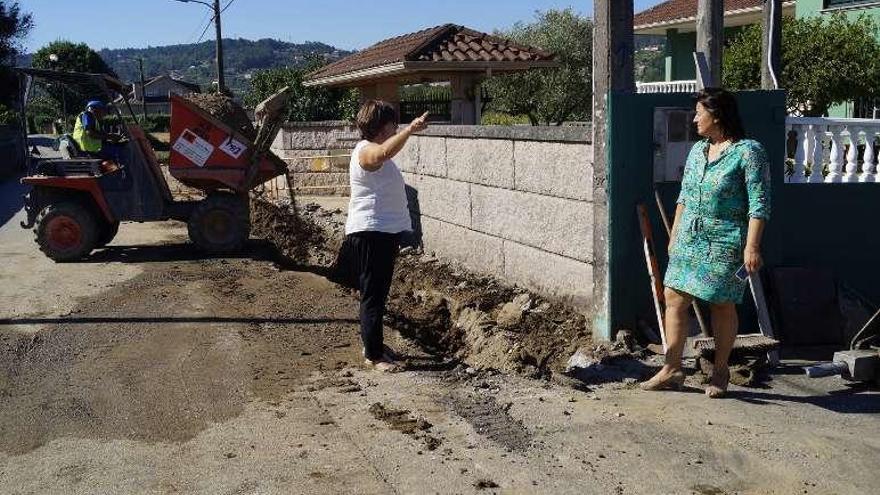 María José Barciela y Carmen Amoedo, en Camiño dos Frades. // FdV