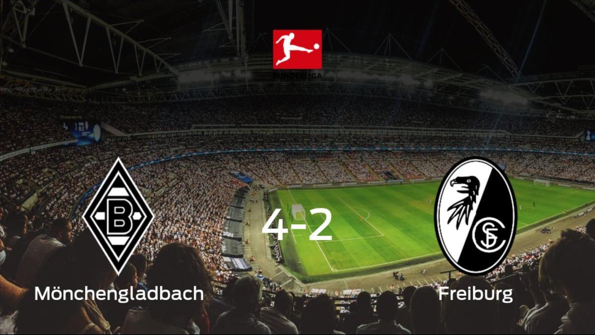 El Borussia Mönchengladbach derrota 4-2 al SC Freiburg en el Borussia-Park