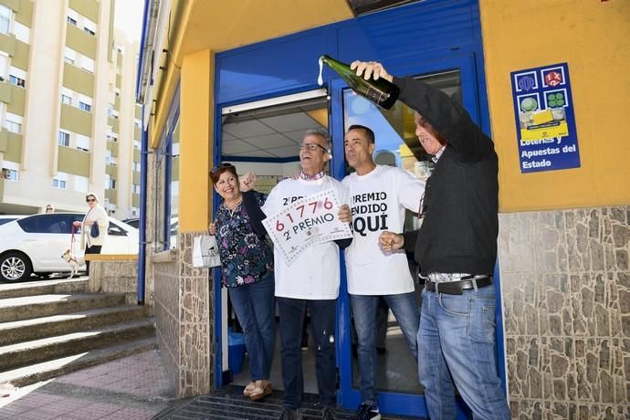 LAS PALMAS DE GRAN CANARIA 06-01-2019 LAS PALMAS DE GRAN CANARIA. Segundo Premio de la Loteria de El Niño en la Administración nº 36 del Barrio de La Feria y la Administración nº 22 de la calle Tenerife, en la foto Administracion de Loteria nº36 del Barrio de la Feria.  FOTOS: JUAN CASTRO