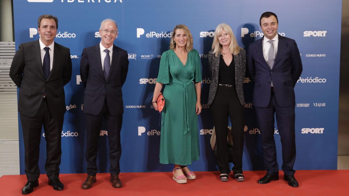 Marc Gómez (Fundación La Caixa) Toni Brunet (Cellnex) Nuria Burguera (Port de Barcelona) Elianne Ros (Fundación La Caixa), Jesús Arroyo (Fundación La Caixa).