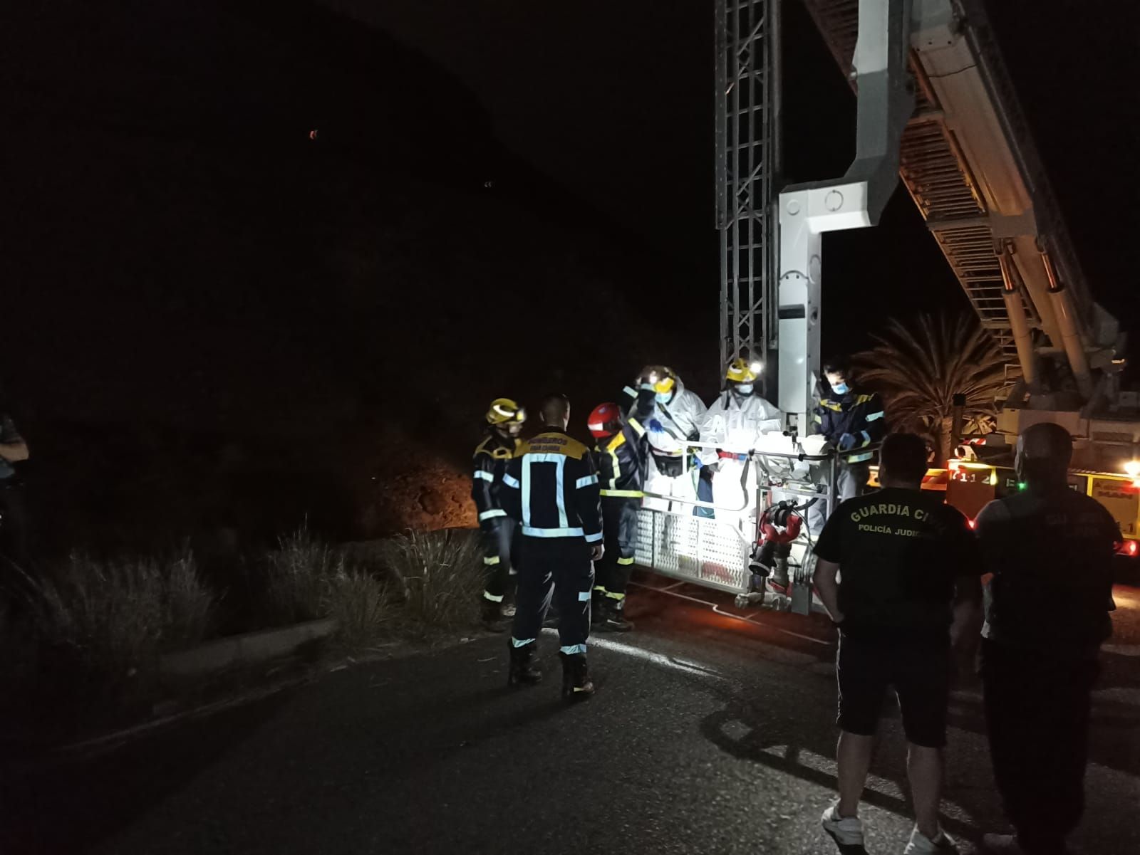 Rescate de un cadáver en Mogán