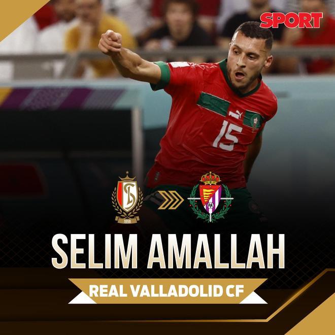 Selim Amallah, cedido del Standard de Lieja belga al Valladolid
