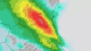 Valencia en alerta roja: lo peor a partir del mediodía y amenaza las comarcas del 29-O con hasta 250 l/m2