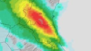 València, en alerta vermella: la pitjor part, a partir del migdia, i amenaça les comarques del 29-O amb fins a 250 l/m<sup>2</sup>