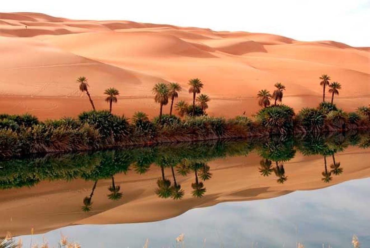 Ciudad oasis de Ubari, en Libia.