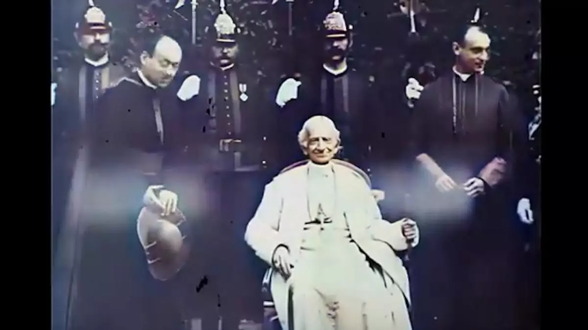 Este es el primer vídeo de la historia grabado a un papa, León XIII en 1898
